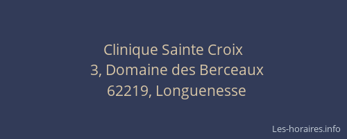 Clinique Sainte Croix