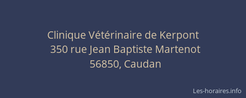 Clinique Vétérinaire de Kerpont
