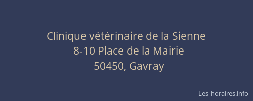 Clinique v&eacute;t&eacute;rinaire de la Sienne