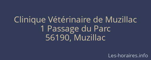 Clinique V&eacute;t&eacute;rinaire de Muzillac