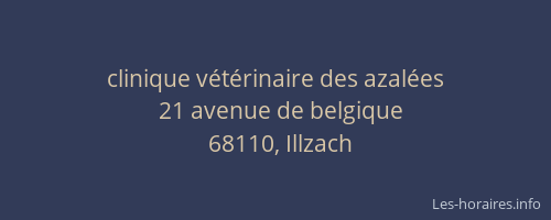 clinique v&eacute;t&eacute;rinaire des azal&eacute;es