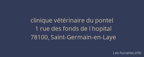 clinique v&eacute;t&eacute;rinaire du pontel