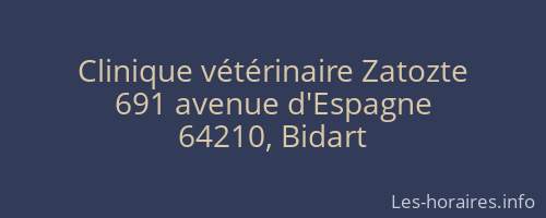 Clinique v&eacute;t&eacute;rinaire Zatozte