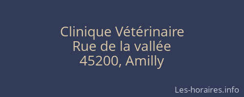 Clinique V&eacute;t&eacute;rinaire