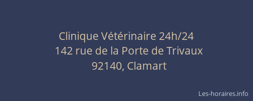 Clinique Vétérinaire 24h/24