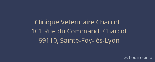 Clinique Vétérinaire Charcot