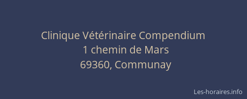 Clinique Vétérinaire Compendium