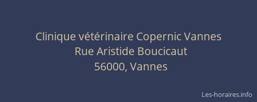 Clinique vétérinaire Copernic Vannes
