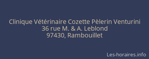 Clinique Vétérinaire Cozette Pèlerin Venturini