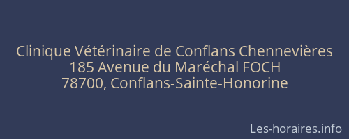Clinique Vétérinaire de Conflans Chennevières