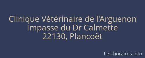 Clinique Vétérinaire de l'Arguenon