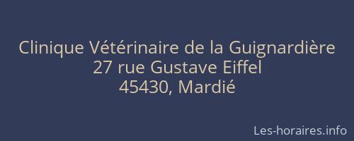 Clinique Vétérinaire de la Guignardière