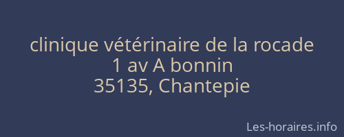 clinique vétérinaire de la rocade
