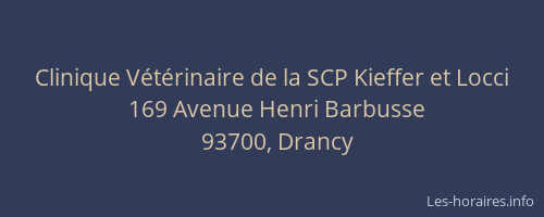 Clinique Vétérinaire de la SCP Kieffer et Locci