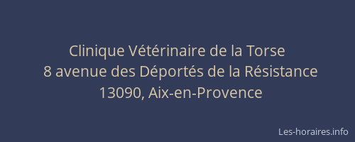 Clinique Vétérinaire de la Torse