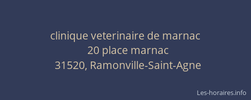 clinique veterinaire de marnac