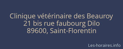 Clinique vétérinaire des Beauroy