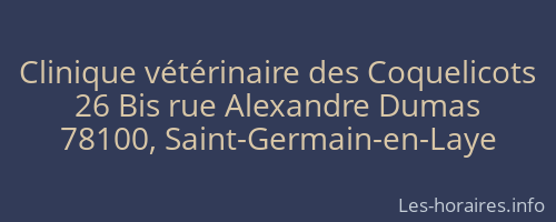 Clinique vétérinaire des Coquelicots