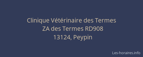 Clinique Vétérinaire des Termes