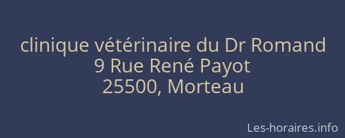 clinique vétérinaire du Dr Romand