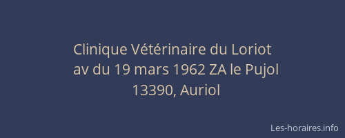 Clinique Vétérinaire du Loriot