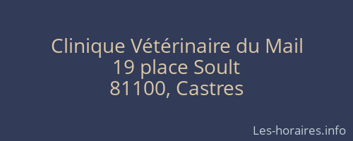Clinique Vétérinaire du Mail