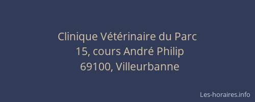 Clinique Vétérinaire du Parc