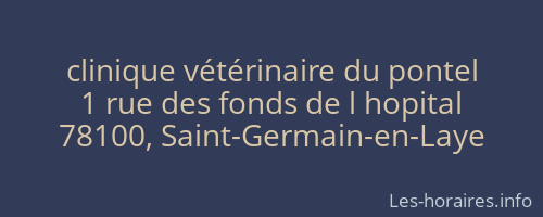 clinique vétérinaire du pontel
