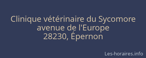 Clinique vétérinaire du Sycomore