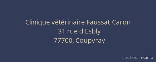 Clinique vétérinaire Faussat-Caron