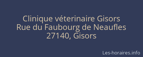 Clinique véterinaire Gisors
