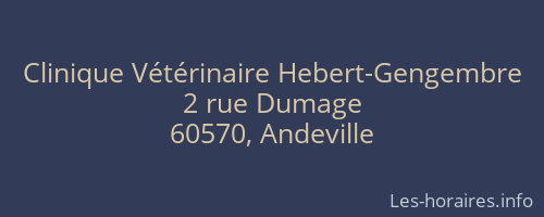 Clinique Vétérinaire Hebert-Gengembre