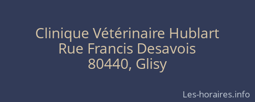 Clinique Vétérinaire Hublart