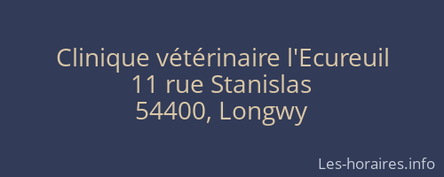 Clinique vétérinaire l'Ecureuil
