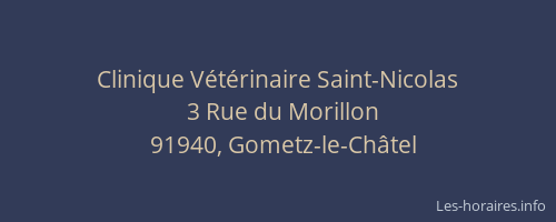 Clinique Vétérinaire Saint-Nicolas