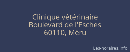 Clinique vétérinaire