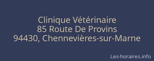 Clinique Vétérinaire