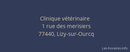 Clinique vétérinaire