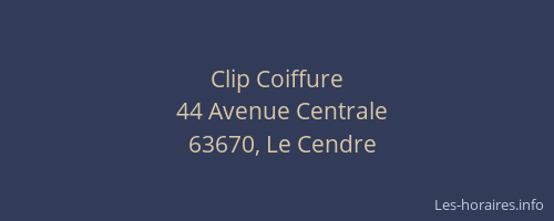 Clip Coiffure