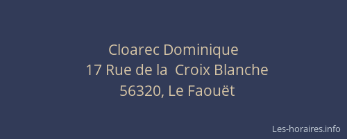 Cloarec Dominique