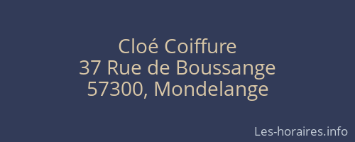 Cloé Coiffure
