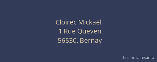 Cloirec Mickaël