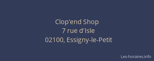 Clop'end Shop