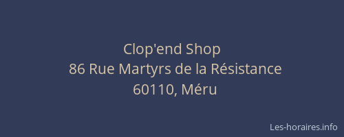 Clop'end Shop