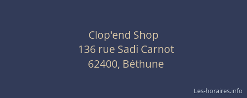Clop'end Shop