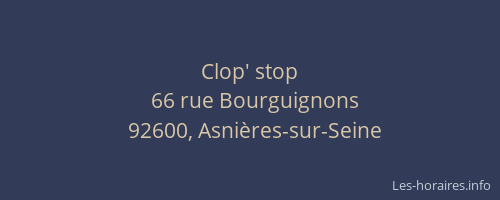 Clop' stop