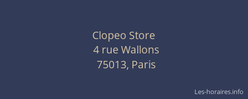 Clopeo Store