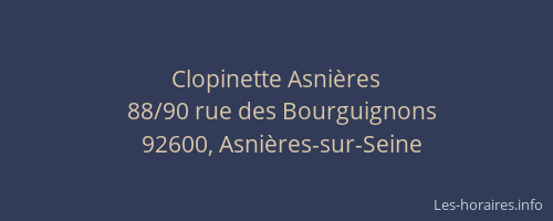 Clopinette Asnières