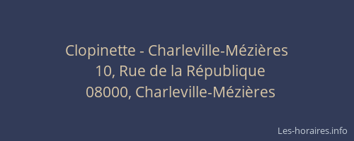 Clopinette - Charleville-Mézières