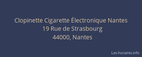 Clopinette Cigarette Électronique Nantes